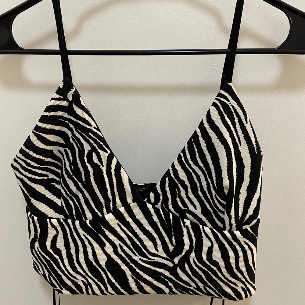 Zebra Crop Top